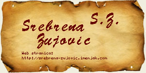 Srebrena Žujović vizit kartica